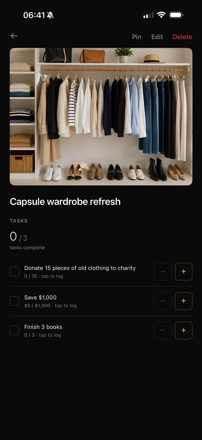 Multi-task reward with three tasks, each with plus and minus logging buttons